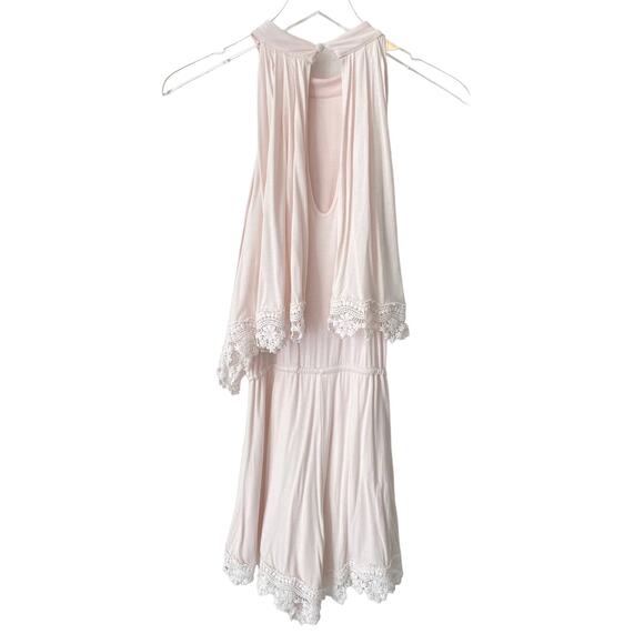 LOVERS AND FRIENDS LIGHT PINK NICKI HALTER ROMPER XS - Picture 8 of 9